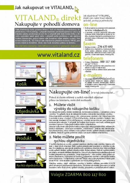 Vitaland leták, strana 38 Vitaland leták, strana 38