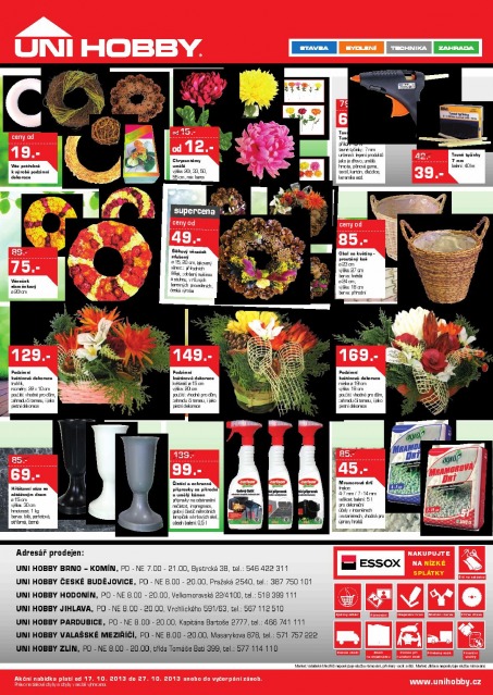 Uni Hobby leták, strana 8 Uni Hobby leták, strana 8