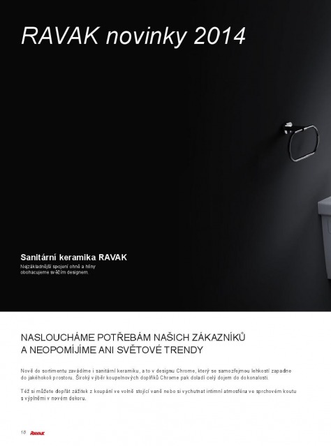 Koupelny Ravak katalog, strana 18