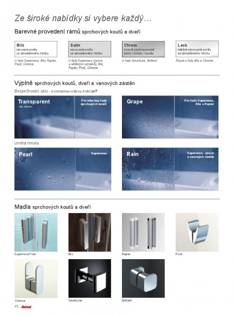 Koupelny Ravak katalog, strana 42