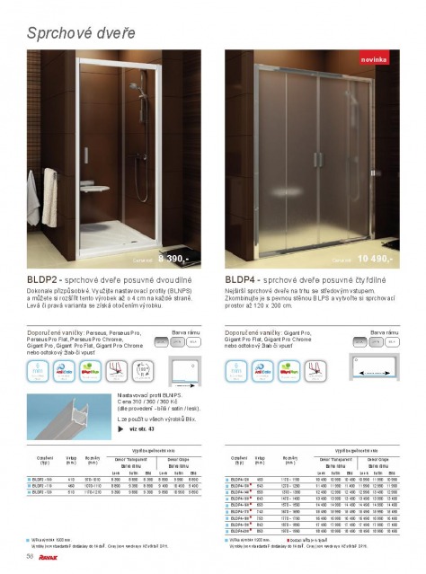 Koupelny Ravak katalog, strana 56
