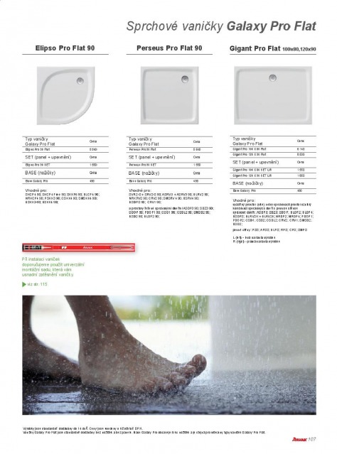 Koupelny Ravak katalog, strana 107
