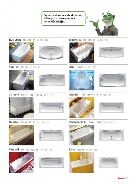 Koupelny Ravak katalog, strana 123