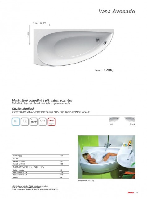 Koupelny Ravak katalog, strana 133
