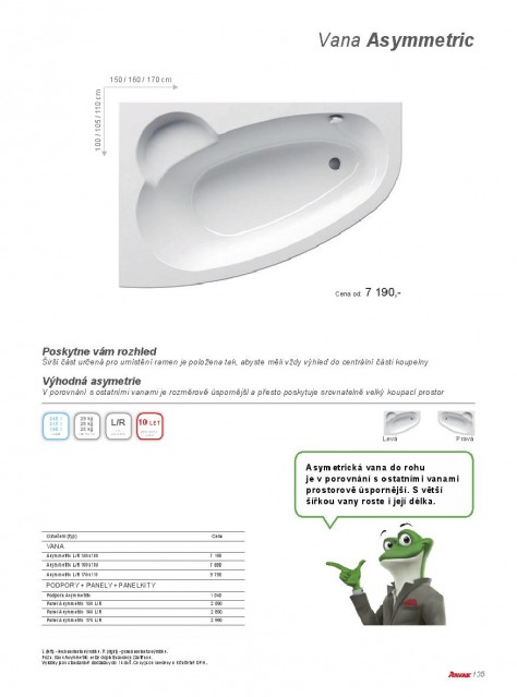 Koupelny Ravak katalog, strana 135