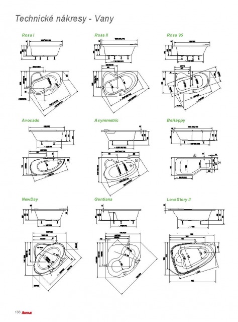 Koupelny Ravak katalog, strana 165