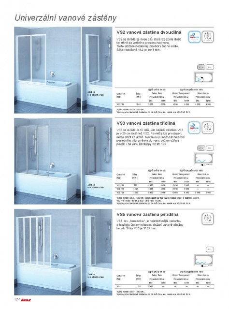 Koupelny Ravak katalog, strana 173