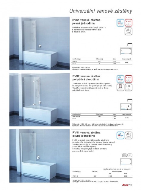 Koupelny Ravak katalog, strana 174