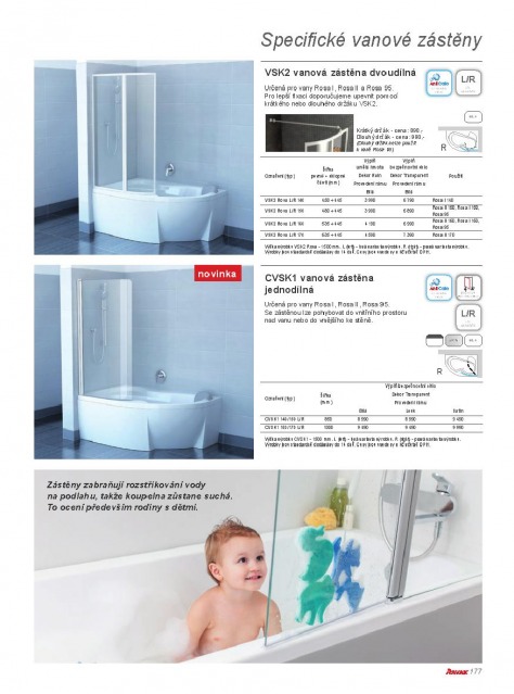 Koupelny Ravak katalog, strana 176