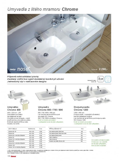 Koupelny Ravak katalog, strana 187