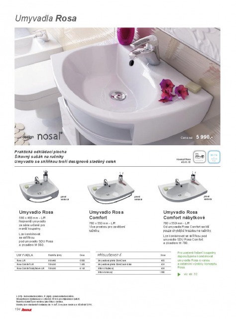 Koupelny Ravak katalog, strana 193