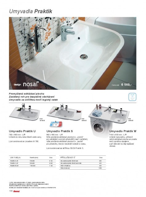 Koupelny Ravak katalog, strana 195