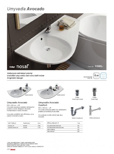 Koupelny Ravak katalog, strana 199