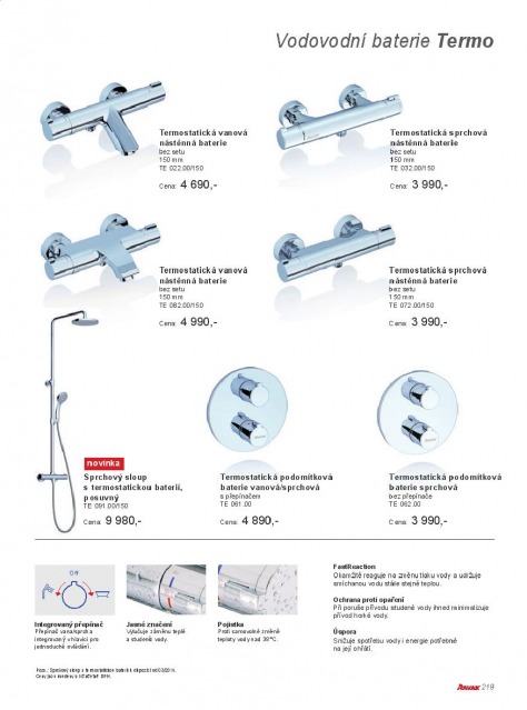 Koupelny Ravak katalog, strana 218