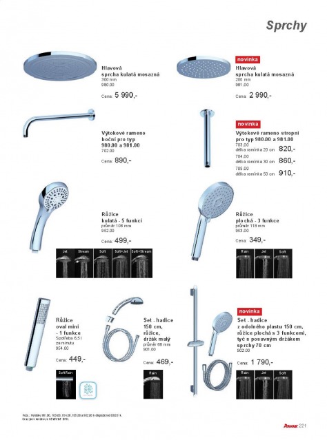Koupelny Ravak katalog, strana 220