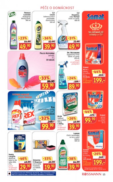 Rossmann leták, strana 15 Rossmann leták, strana 15